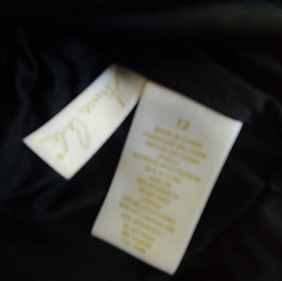 NWOT Anne Cole Black / Multi Floral Island Bloom Plunge Swim Dress – Size 12 - Picture 7 of 8